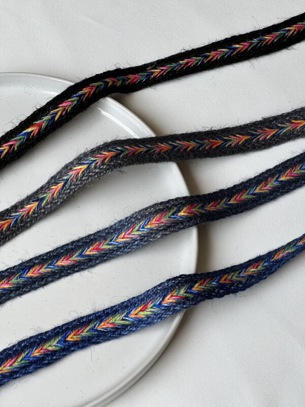 Rainbow Arrow Braided Trim