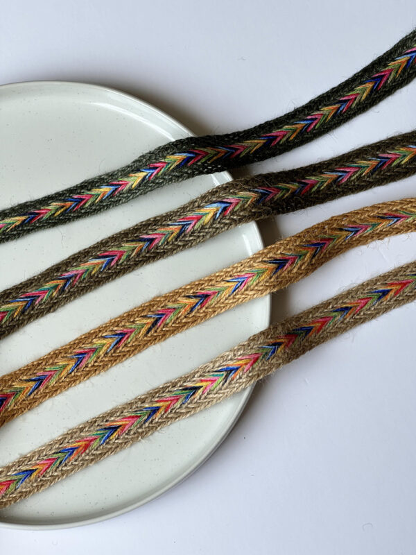 Rainbow Arrow Braided Trim