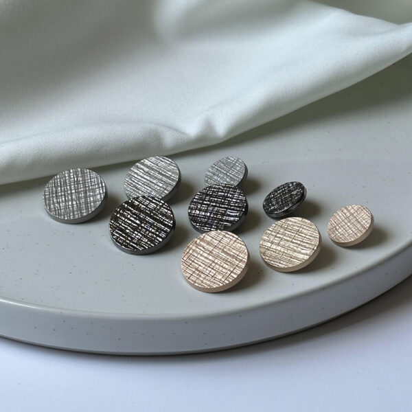 Textured Metalcraft Buttons