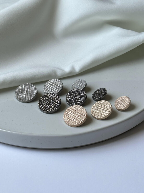 Textured Metalcraft Buttons