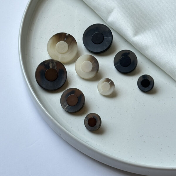 Dual-Tone Chic Button Collection