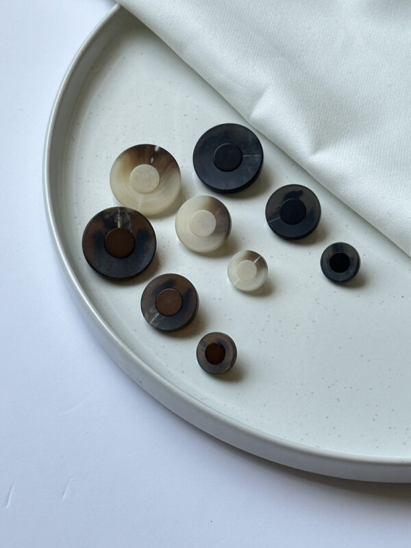 Dual-Tone Chic Button Collection