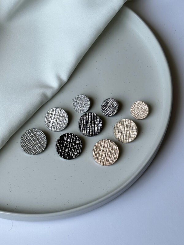 Textured Metalcraft Buttons