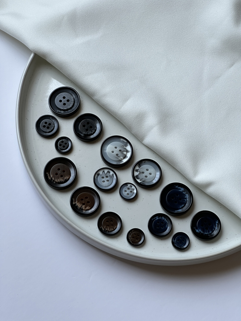 Elegant Button Collection With 4 Holes