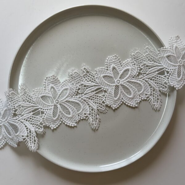 Exquisite Floral Lace: Black & White Beauty for Your Creations