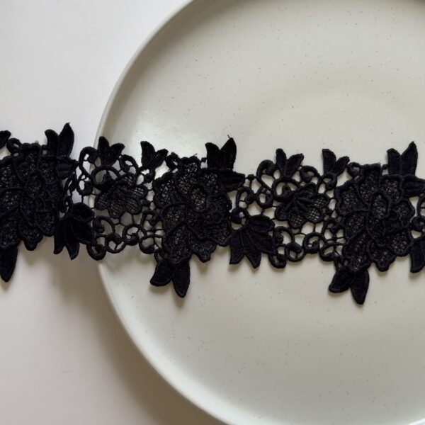 Timeless Lace Elegance: Black & White Floral Designs