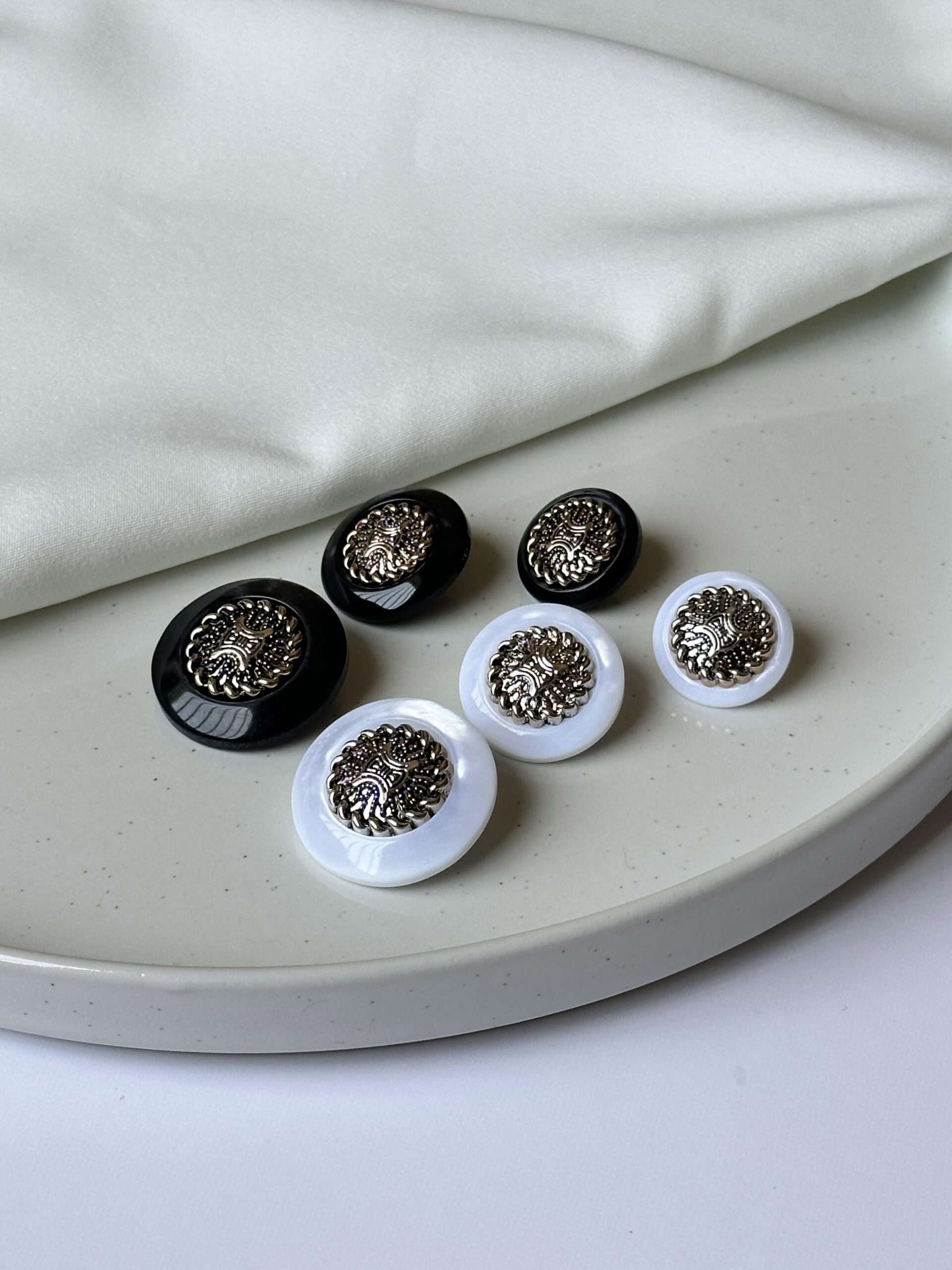 Elegance Embellished Pearl Button