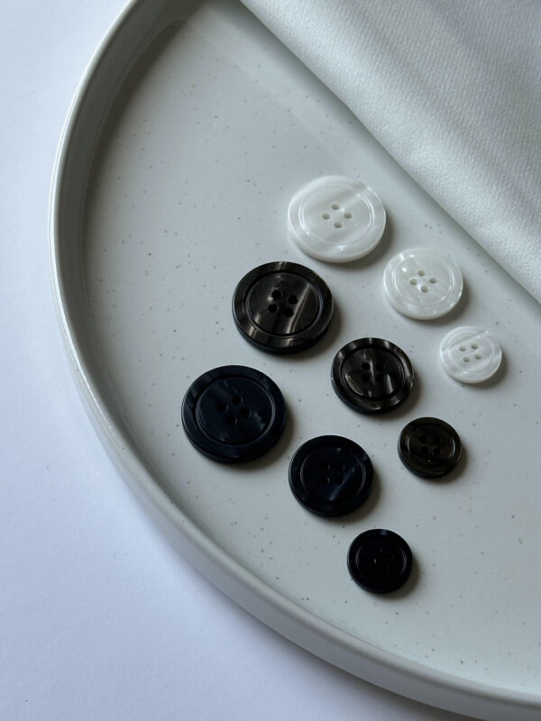 Precision Laser-Cut 4-Hole Button