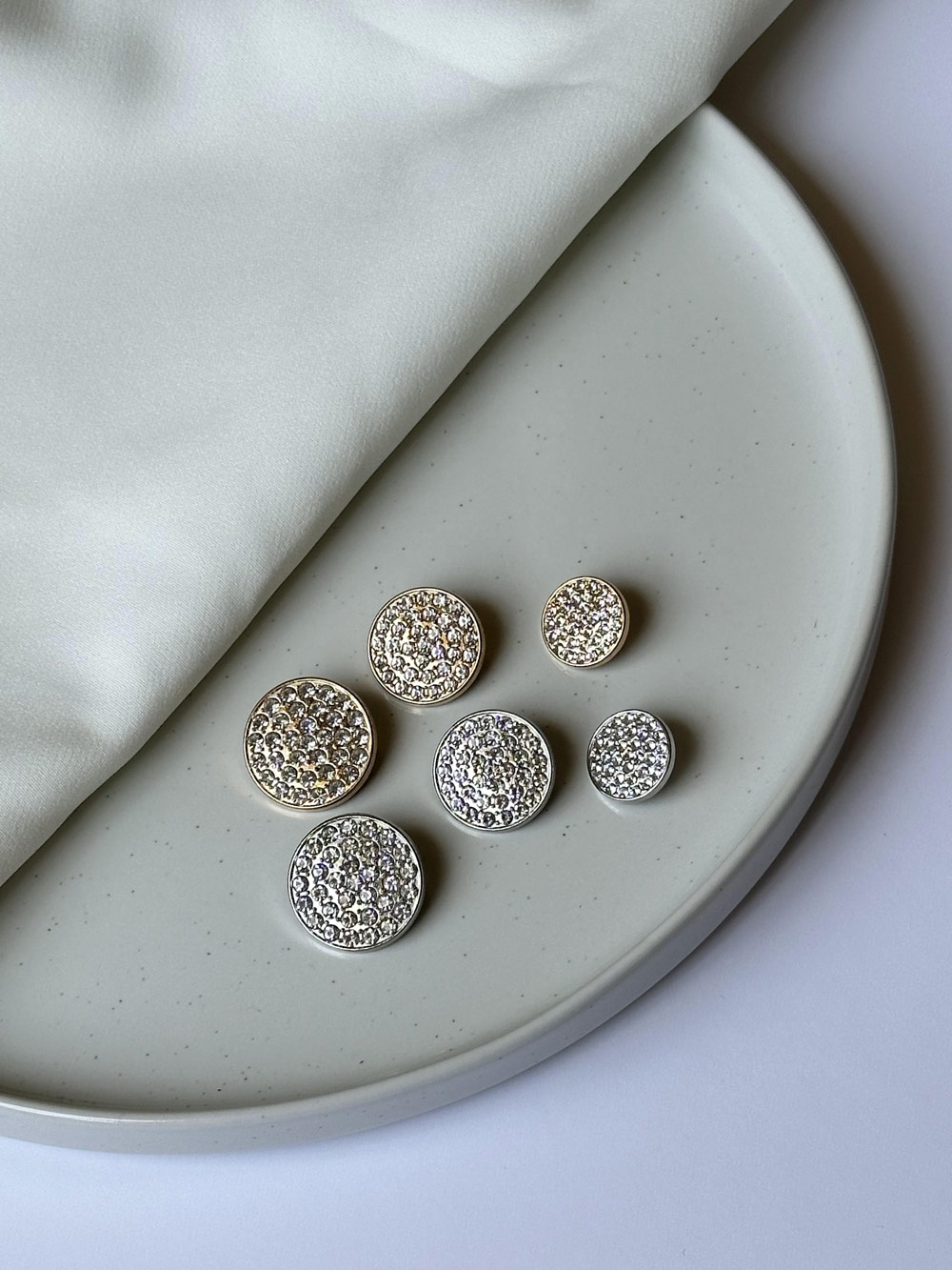 Bling Rhinestone Button for Coats