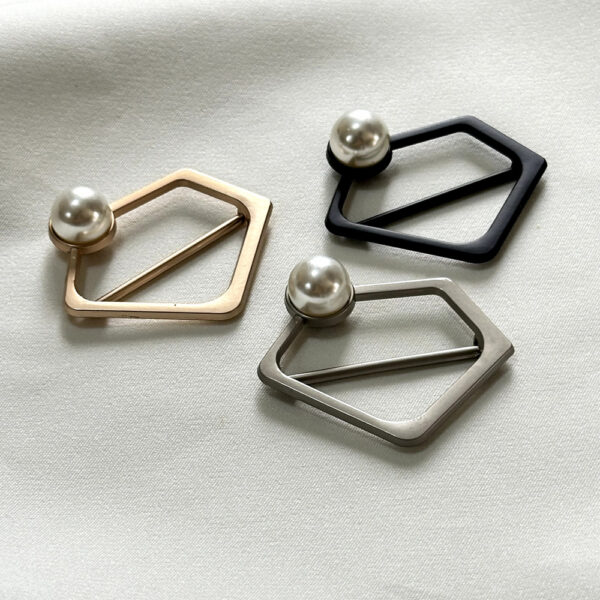 GeoPearl Hexagon Fashion Buckle