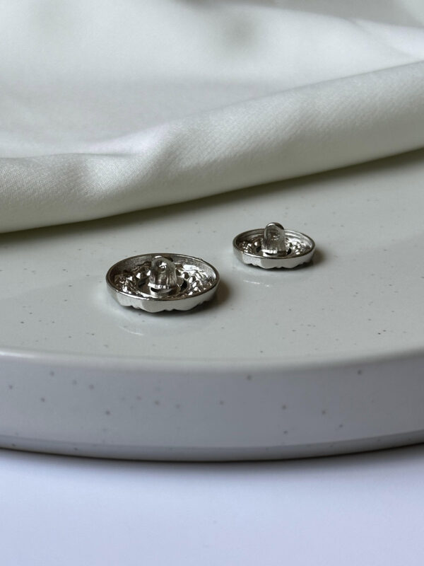 Luxury Metal Buttons with Sparkling Stones