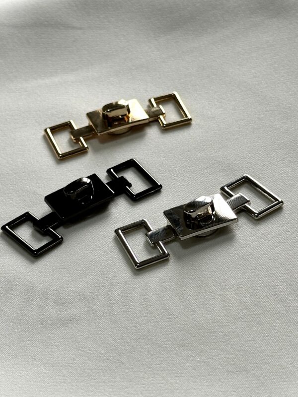 Luxury Rectangular Twist-Lock Buckle