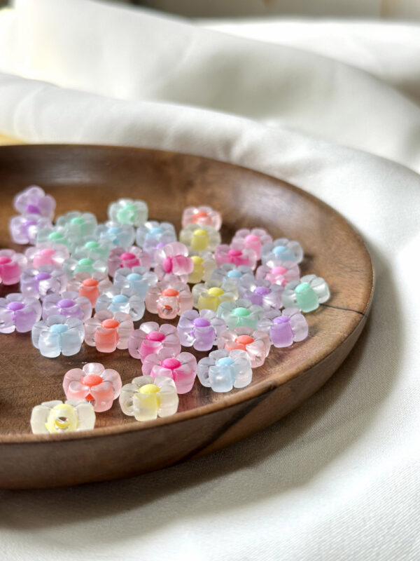 Pastel Charm Beads – Hearts, Stars & Blossoms for Jewelry Crafting