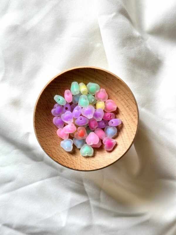 Pastel Charm Beads – Hearts, Stars & Blossoms for Jewelry Crafting - Image 5