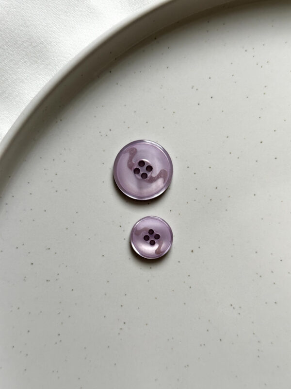 Premium Glossy Polyester Buttons for Craft and Design