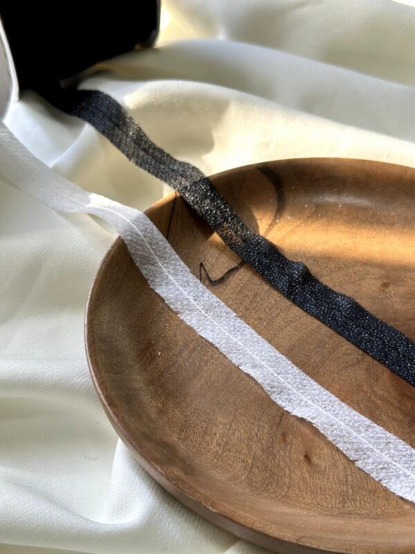 Fusible Bias Stabilizing Tape with Center Stitch