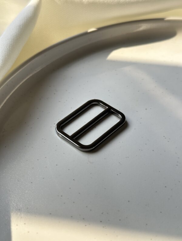 3cm Metallic Dual-Slot Strap Buckles – Shining Gold, Silver & Black | Wholesale & Retail - Image 3